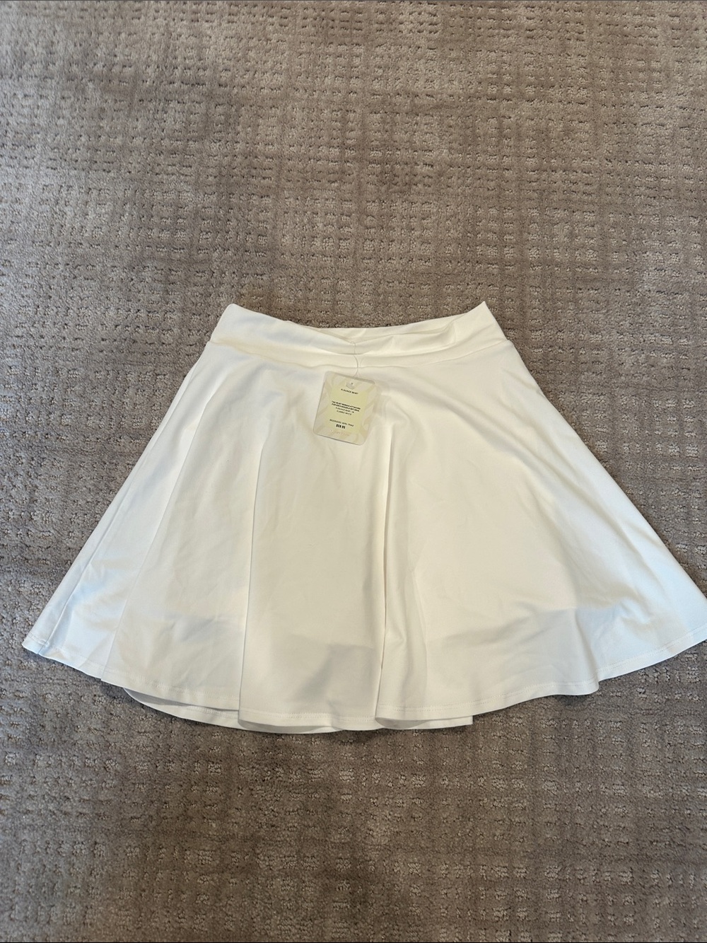 Fabletics White A-Line Mini Skirt